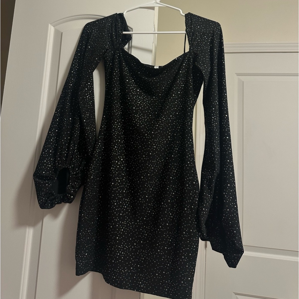 LUCY IN THE SKY BLACK SPARKLE DRESS 🖤✨